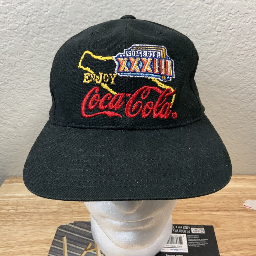 Super Bowl 33 XXXIII Hat , Jan 31 1999 , Denver over Atlanta Coca-cola Miami